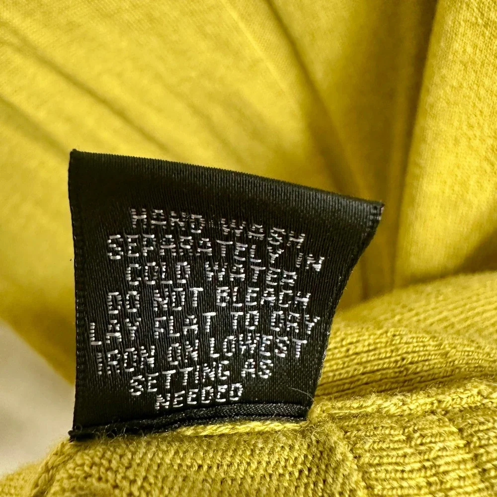 Cyrus Chartreuse Acid Green Oversized Dolman Sleeve Knit Sweater Plus Size 3X